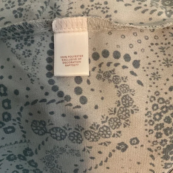 Lauren Conrad Grey and Navy Floral Paisley Mini Dress - Picture 5 of 5